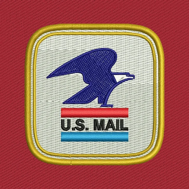 Vintage US Mail Eagle Logo Stickdatei