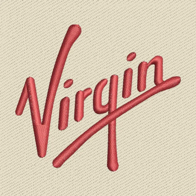Virgin Logo Embroidery Design