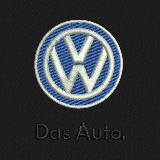 Volkswagen Das Auto Logo Embroidery Design