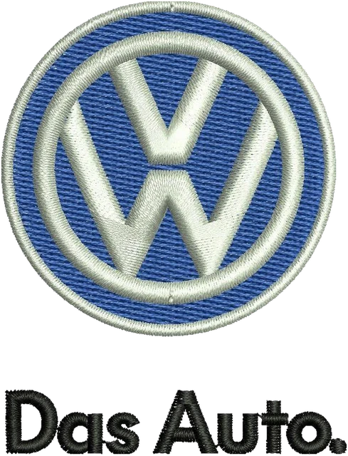 Motif de broderie Volkswagen Das Auto logo brodé sur tissu
