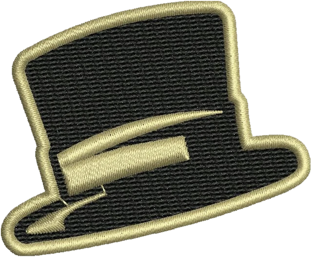 Stickdatei Wake Forest Demon Deacons Logo 4 Stickdatei auf Stoff gestickt