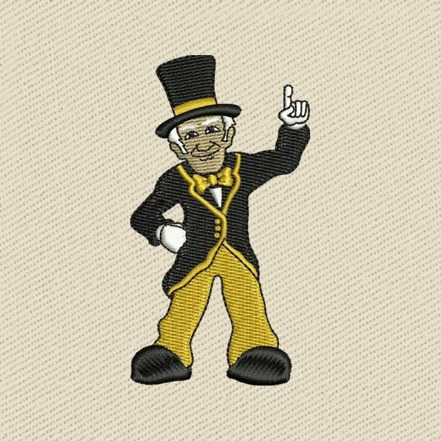 Wake Forest Demon Deacons Mascot Logo Embroidery Design