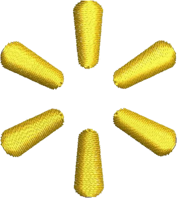 Motif de broderie Walmart logo 2 brodé sur tissu