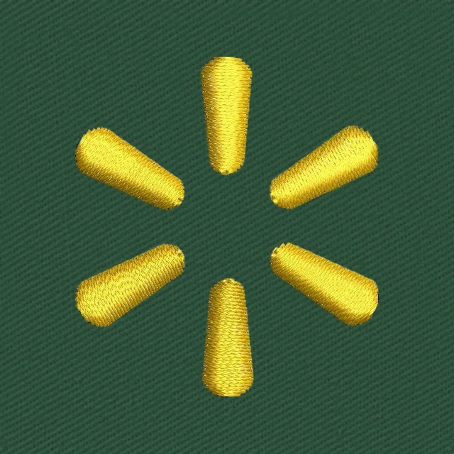 Walmart Logo 2 Embroidery Design