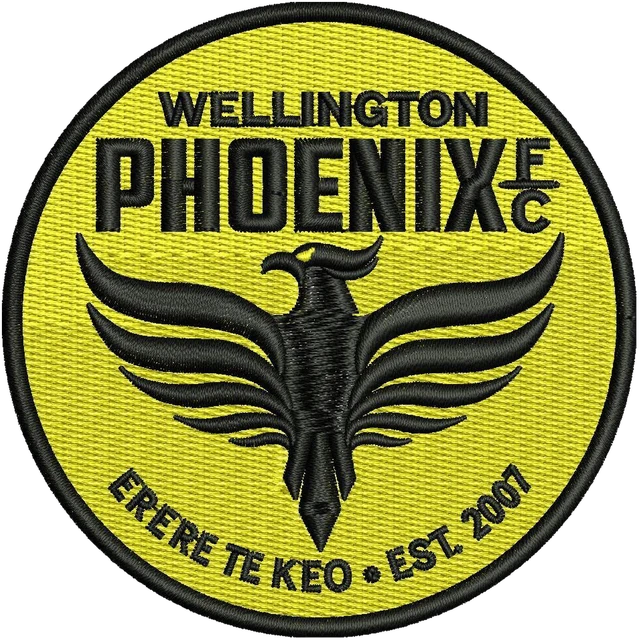 Diseño de bordado Wellington Phoenix Football Club logotipo sobre tela