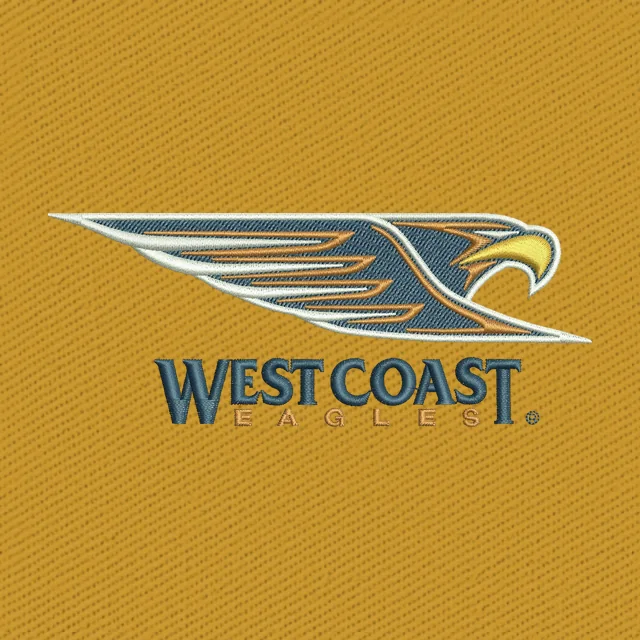 West Coast Eagles Logo Stickdatei