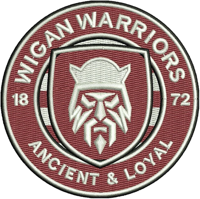 Ricamo Logo Wigan Warriors su tessuto