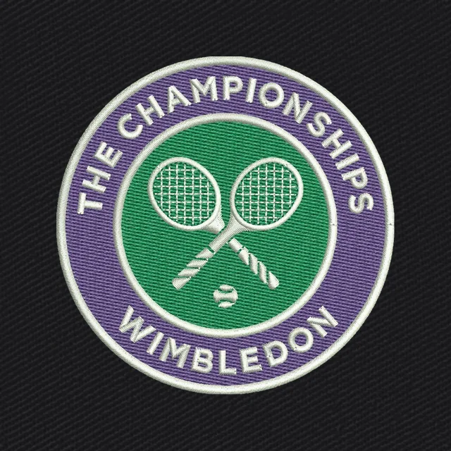 Wimbledon Championships Tennis Tournament Logo Embroidery Design