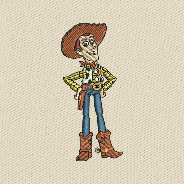 Woody Toy Story Cartoon Embroidery Design