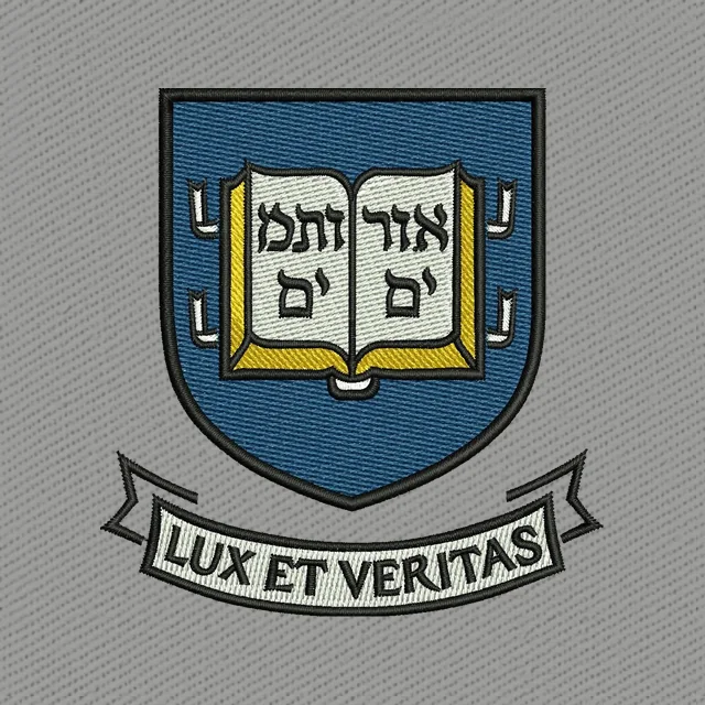 Yale University Logo Stickdatei